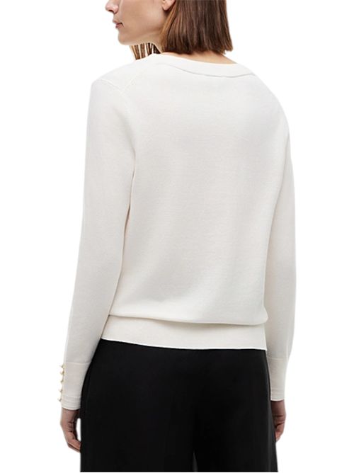 Pullover con bottoni dorati e scollatura a V TOMMY HILFIGER | WW0WW40098Z00