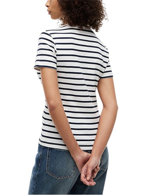 T-shirt slim fit con logo TOMMY HILFIGER | WW0WW4058703L