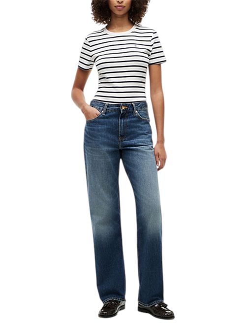 T-shirt slim fit con logo TOMMY HILFIGER | WW0WW4058703L