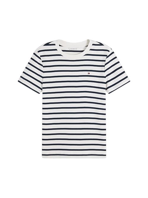 T-shirt slim fit con logo TOMMY HILFIGER | WW0WW4058703L