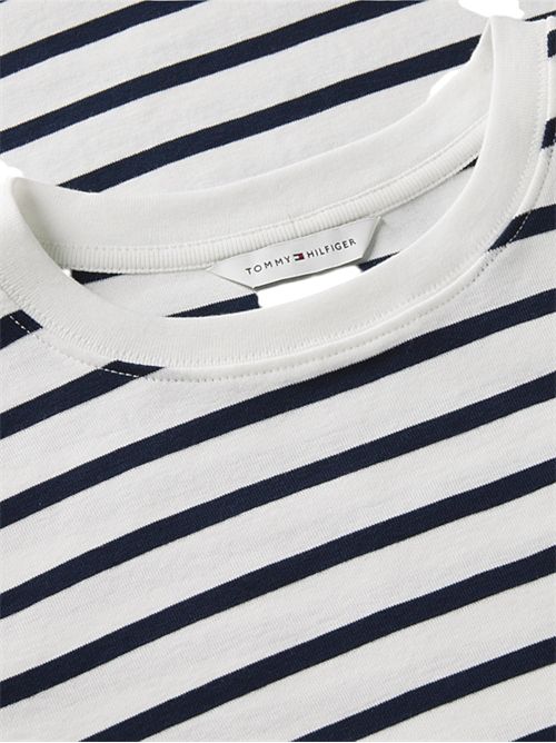 T-shirt slim fit con logo TOMMY HILFIGER | WW0WW4058703L