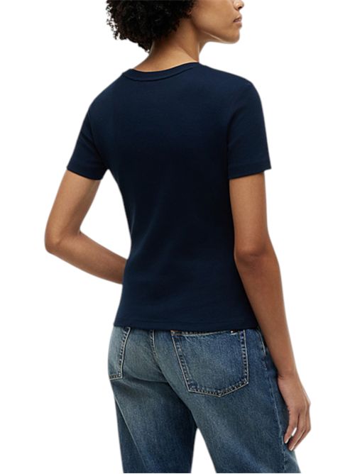 T-shirt slim fit con logo TOMMY HILFIGER | WW0WW40587C1G