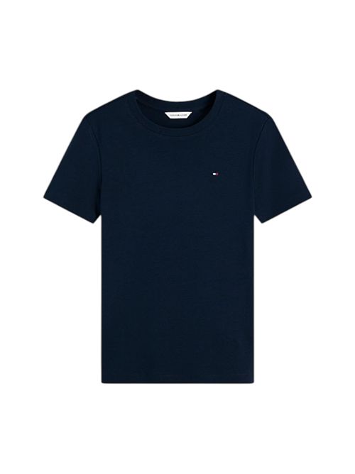 T-shirt slim fit con logo TOMMY HILFIGER | WW0WW40587C1G