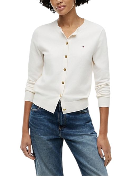 Cardigan in jersey in maglia sottile TOMMY HILFIGER | WW0WW42370Z00