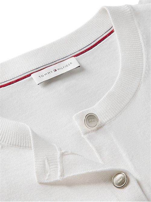 Cardigan in jersey in maglia sottile TOMMY HILFIGER | WW0WW42370Z00