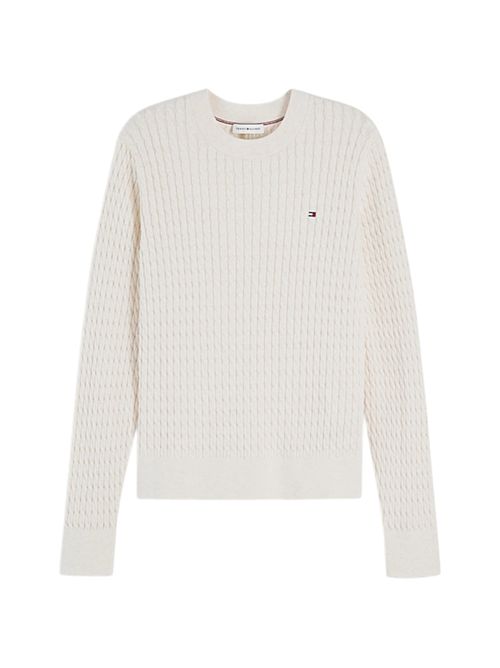 Pullover in maglia fine intrecciata TOMMY HILFIGER | WW0WW449930F5