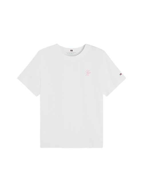 T-shirt con logo ricamato TOMMY HILFIGER | WW0WW49941YBL