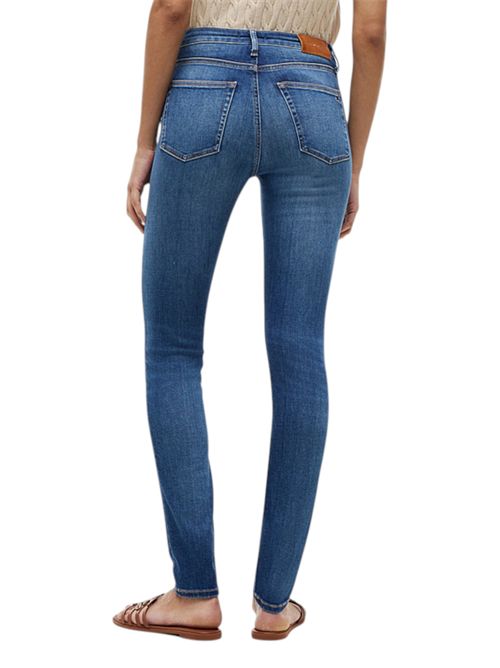 Jeans Como skinny fit a vita media con baffature TOMMY HILFIGER | WW0WW499451BB