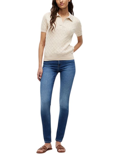 Jeans Como skinny fit a vita media con baffature TOMMY HILFIGER | WW0WW499451BB