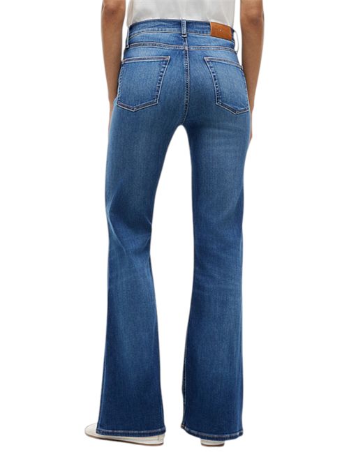 Jeans flare fit a vita media con baffature TOMMY HILFIGER | WW0WW499521BB
