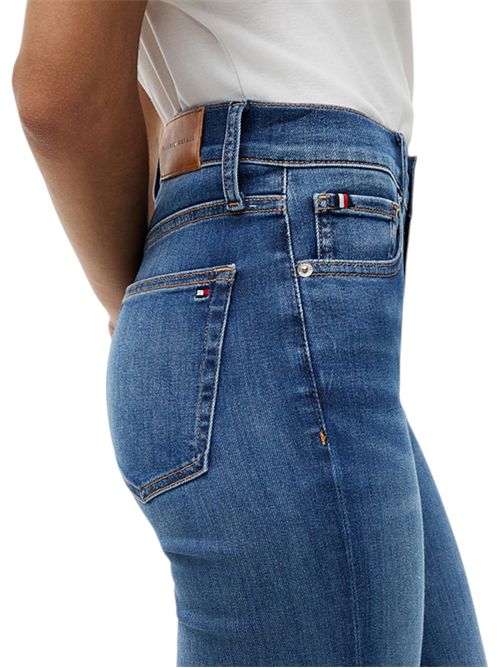 Jeans flare fit a vita media con baffature TOMMY HILFIGER | WW0WW499521BB