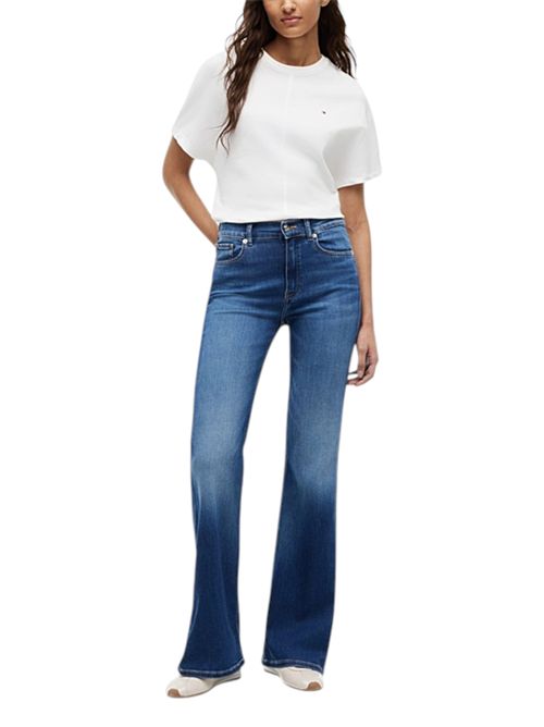 Jeans flare fit a vita media con baffature TOMMY HILFIGER | WW0WW499521BB