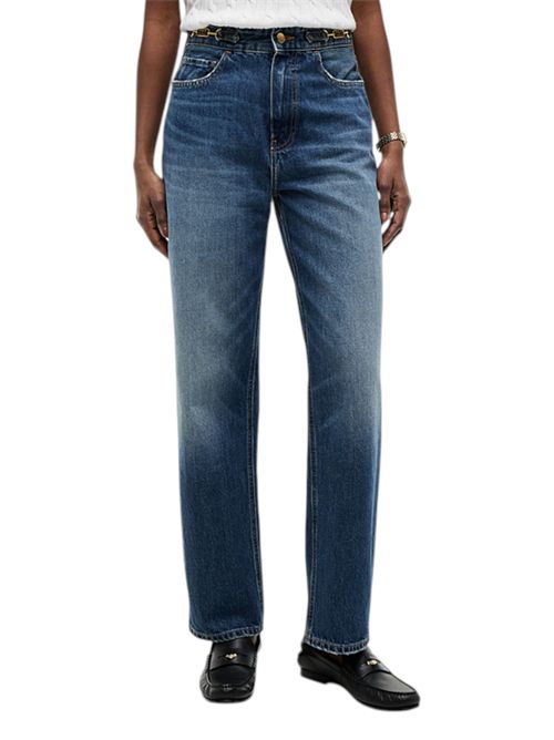 Jeans cropped regular fit tapered con morsetto TOMMY HILFIGER | WW0WW499601A9