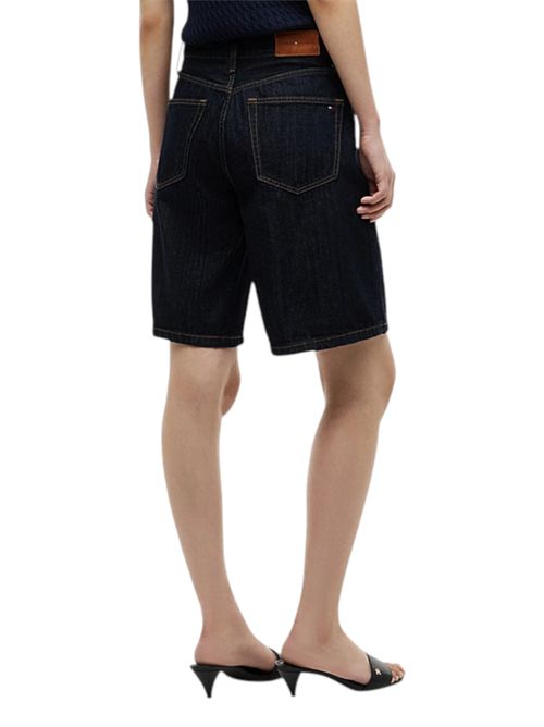 Bermuda straight fit a vita alta in denim TOMMY HILFIGER | WW0WW499731AP