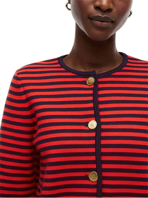 Cardigan squadrato con bottoni dorati TOMMY HILFIGER | WW0WW500880X6