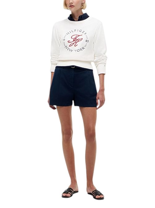 Pullover relaxed fit con logo ricamato TOMMY HILFIGER | WW0WW51007Z00