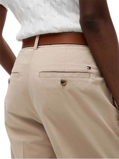 Pantaloni chino slim a gamba dritta slavata TOMMY HILFIGER | WW0WW52817AEG