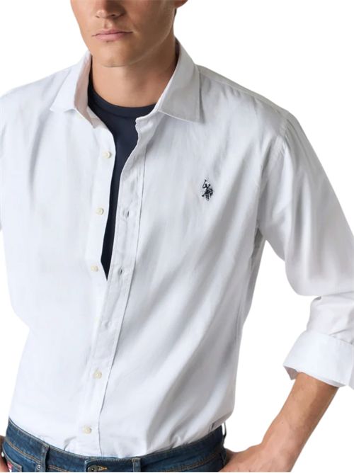 Camicia slim fit in cotone oxford con colletto classico U.S. POLO ASSN | US44104002100