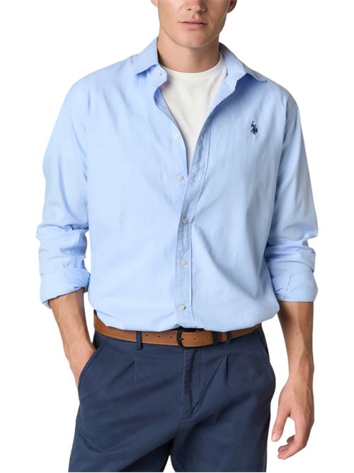 Camicia slim fit in cotone oxford con colletto classico U.S. POLO ASSN | US44104002130