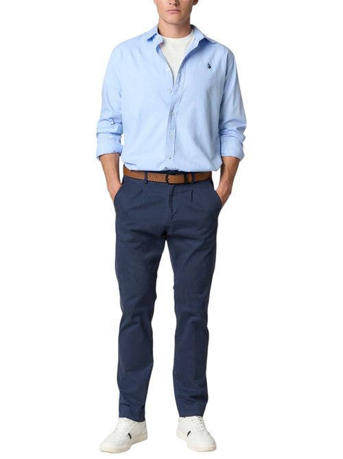 Camicia slim fit in cotone oxford con colletto classico U.S. POLO ASSN | US44104002130