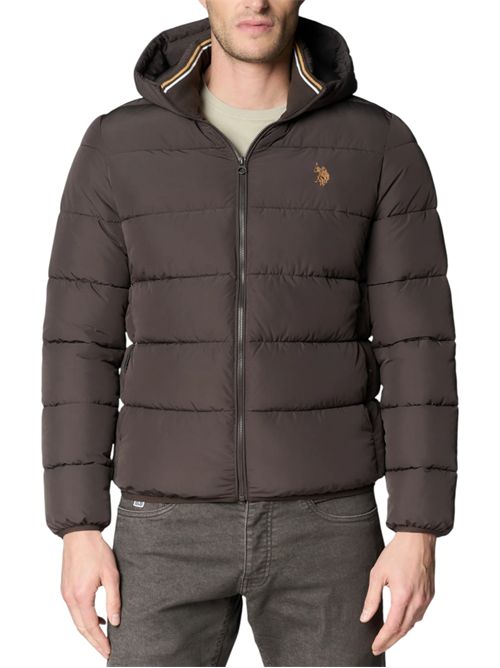 Piumino trapuntato con cappuccio e chiusura full zip U.S. POLO ASSN | US44127025166
