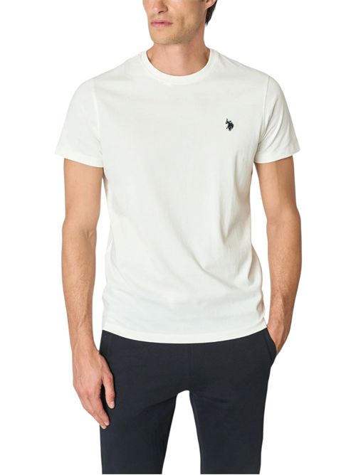 T-shirt girocollo in cotone heavy jersey U.S. POLO ASSN | US44154003101