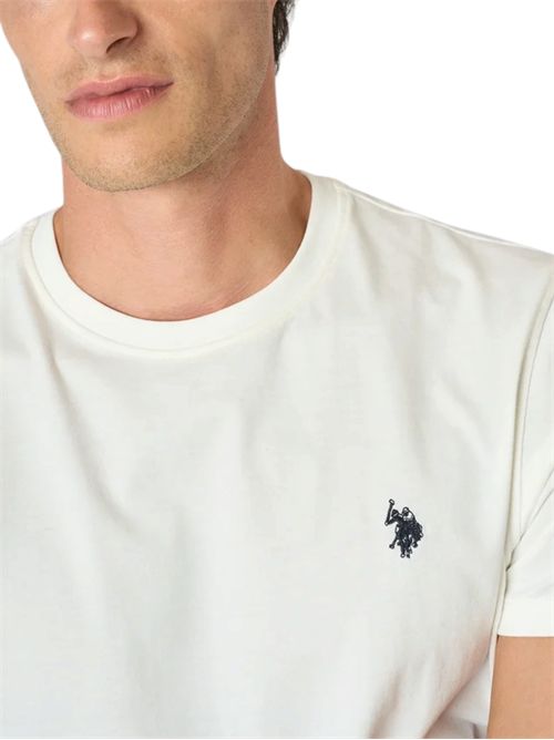 T-shirt girocollo in cotone heavy jersey U.S. POLO ASSN | US44154003101