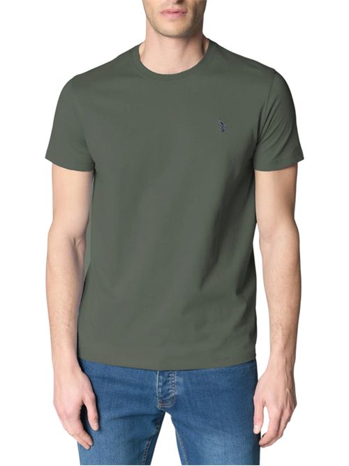 T-shirt girocollo in cotone heavy jersey U.S. POLO ASSN | US44154003146