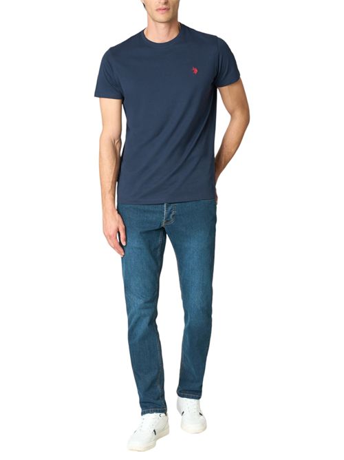 T-shirt girocollo in cotone heavy jersey U.S. POLO ASSN | US44154003177
