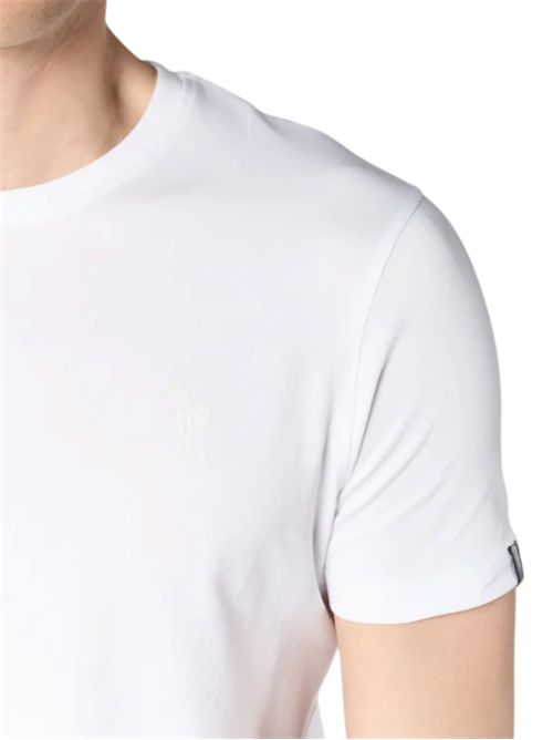 T-shirt girocollo in cotone stretch U.S. POLO ASSN | US44154004101