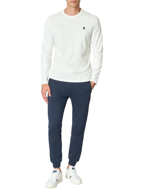 T-shirt uomo a maniche lunghe in cotone U.S. POLO ASSN | US44168002101