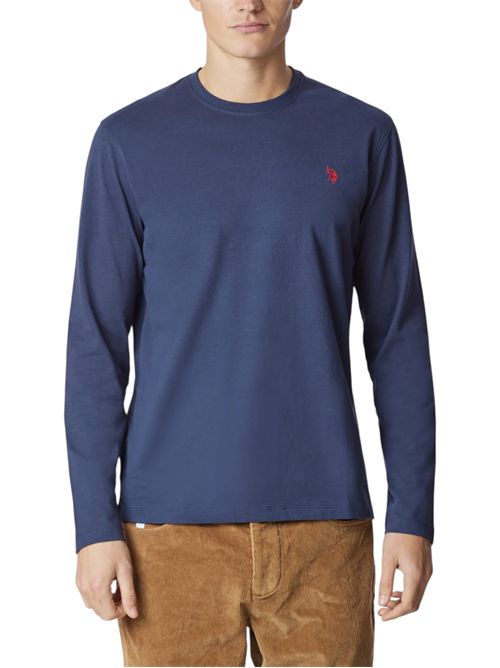 T-shirt uomo a maniche lunghe in cotone U.S. POLO ASSN | US44168002177