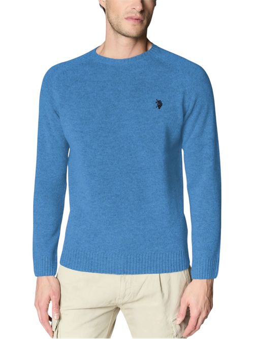 Maglia girocollo in misto cotone e cashmere U.S. POLO ASSN | US44173002133