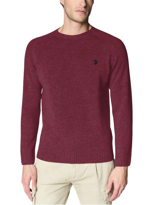Maglia girocollo in misto cotone e cashmere U.S. POLO ASSN | US44173002159