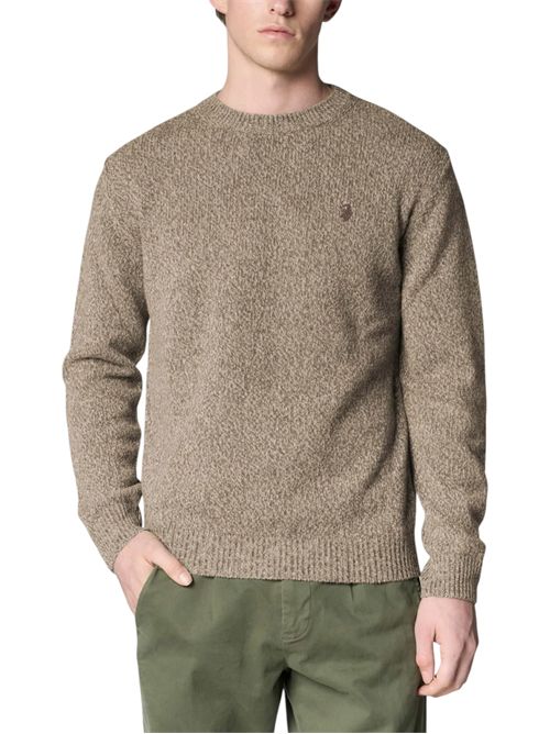 Maglia girocollo in misto lana Premium Quality con effetto mouliné U.S. POLO ASSN | US44173033522