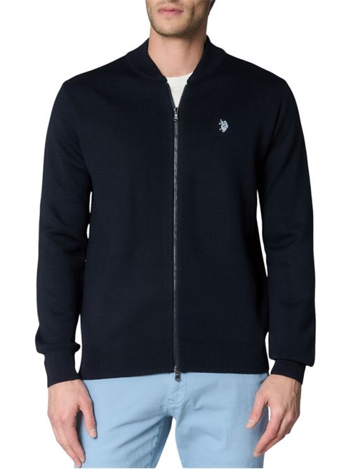 Cardigan full zip in misto lana merino U.S. POLO ASSN | US44175009177
