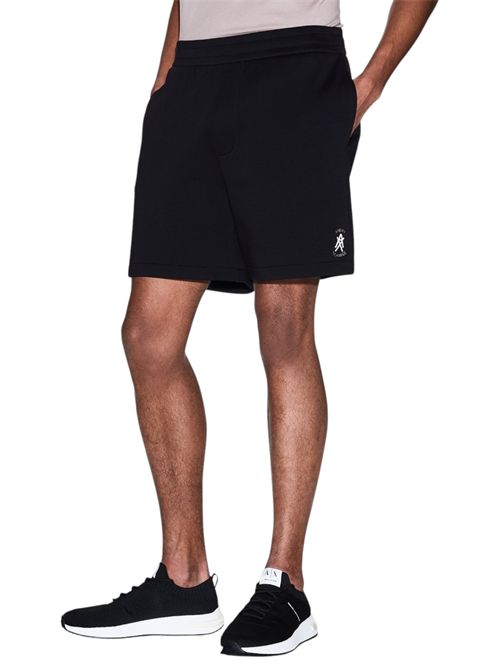 Bermuda in cotone tecnico con logo laterale ARMANI EXCHANGE | XM001773-AF10818UC001
