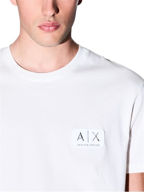 T-Shirt Regular Fit con patch logo ARMANI EXCHANGE | XM002178-AF12308U0009