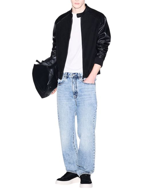 T-shirt Regular Fit in Jersey di Cotone basic ARMANI EXCHANGE | XM002450-AF10356U0009