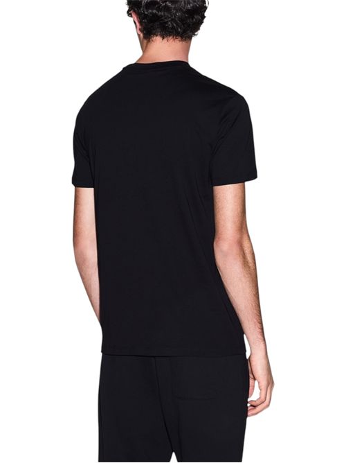 T-Shirt Regular Fit in Jersey con logo metal ARMANI EXCHANGE | XM002826-AF12308UC001