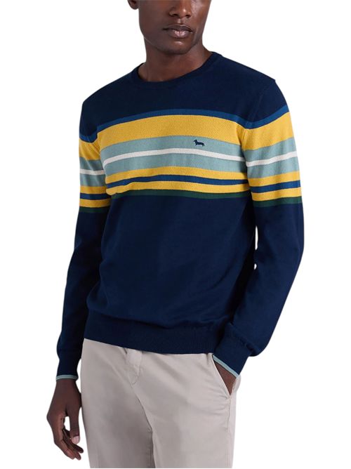 Pullover con righe e lavorazione 3D HARMONT & BLAINE | HRQ858030763801