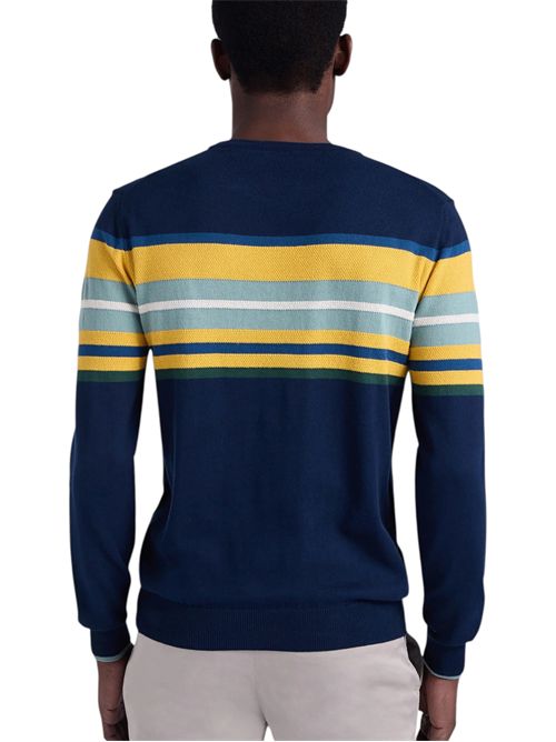 Pullover con righe e lavorazione 3D HARMONT & BLAINE | HRQ858030763801