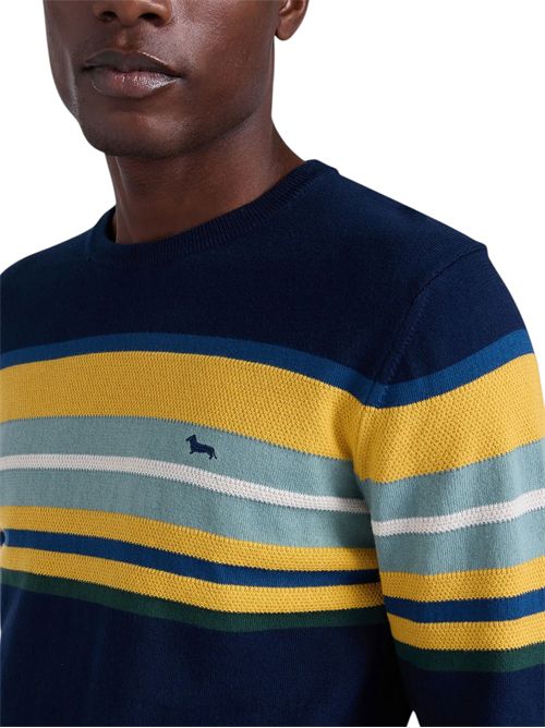 Pullover con righe e lavorazione 3D HARMONT & BLAINE | HRQ858030763801