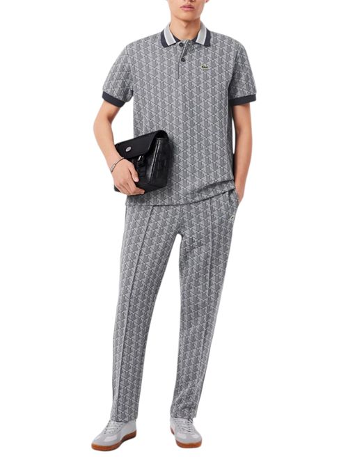 Polo dal taglio classico in jacquard con monogramma LACOSTE | DH141741I