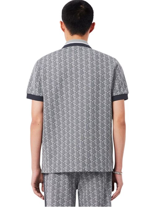 Polo dal taglio classico in jacquard con monogramma LACOSTE | DH141741I