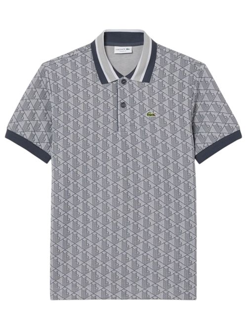 Polo dal taglio classico in jacquard con monogramma LACOSTE | DH141741I