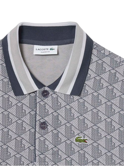 Polo dal taglio classico in jacquard con monogramma LACOSTE | DH141741I