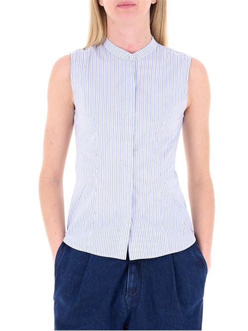 Camicia smanicata con strass emmgiuliva EMME MARELLA | 2615111061002