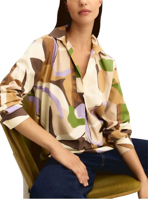 Blusa in popeline stampato emmpontile EMME MARELLA | 2615111221001