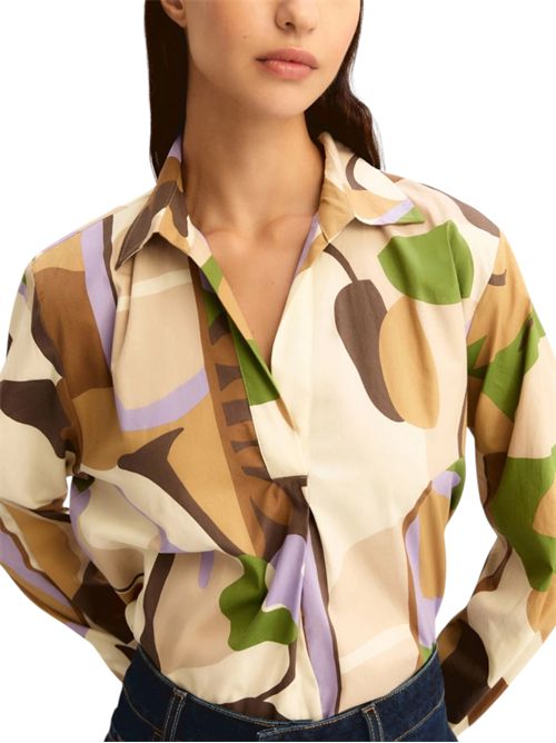Blusa in popeline stampato emmpontile EMME MARELLA | 2615111221001